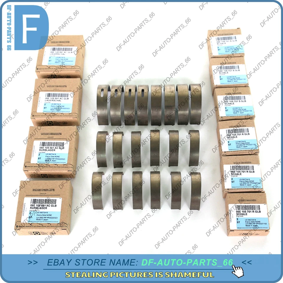 Cigüeñal principal y cojinetes de varilla de con carcasa STD para Audi Q5 S4 S5 A6 Q7 3.0 TFSI Foto 1 de 4