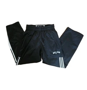 San Antonio Spurs NBA Adidas Track Pants Mens SMALL Black Adicolor Classics - Picture 1 of 5