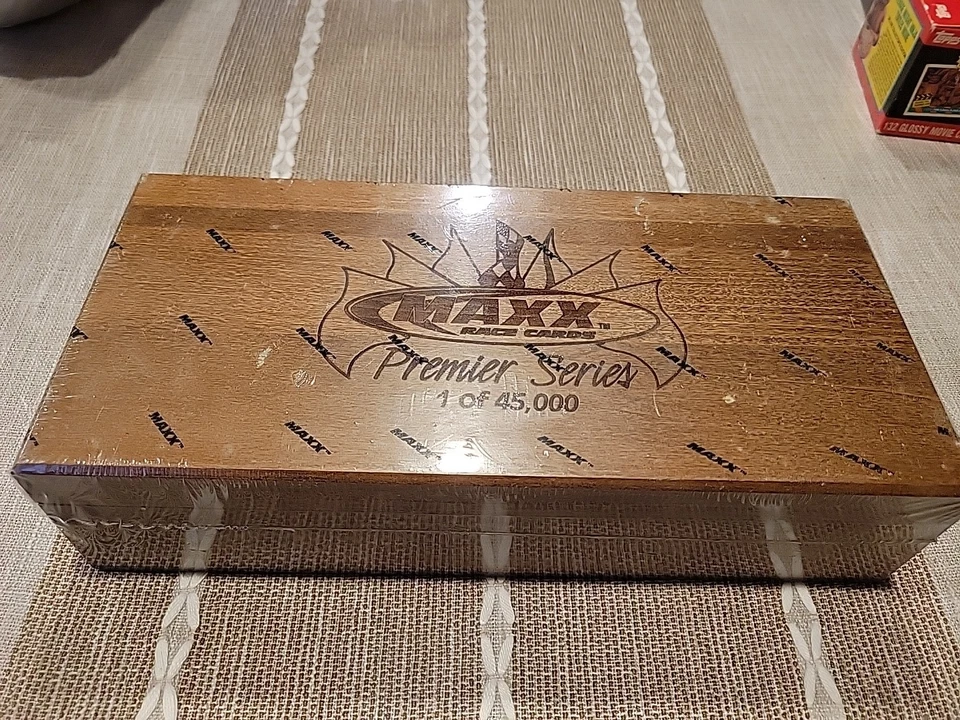 Vintage 1995 Maxx Race Cards Premier Series Limited Edition Wood Box Set SEALED - Image 1 of 3