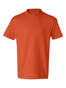 Hanes Youth Authentic Boys Short Sleeve T-Shirt Orange Cotton S Size - Picture 1 of 4