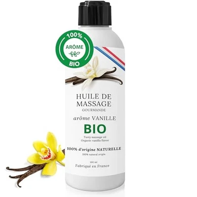 Huile de Massage Comestible Érotique Sensuel Chauffante Relaxante BIO Profess... - Photo 1/4