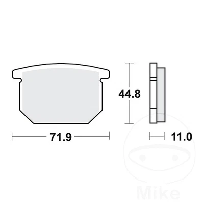 Juego de pastillas de freno delanteras TRW MCB501 1 para Suzuki GS 550 E 1980 Foto 1 de 4