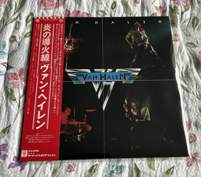 VAN HALEN VAN HALEN WARNER P10479W JAPAN OBI INSERT VINYL LP 1978 1ST PRESS EX- - Image 1 of 4