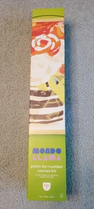 Mondo Lama vaso floreale dipinto per numero kit tela con cornice in legno - NUOVO - Foto 1 di 4