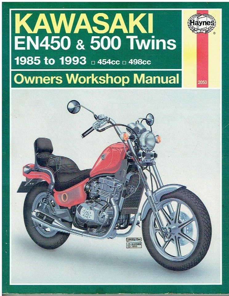 KAWASAKI EN450 (454 LTD) & EN500 (VULCAN 500) 1985-93 OWNERS WORKSHOP MANUAL - Image 1 of 1