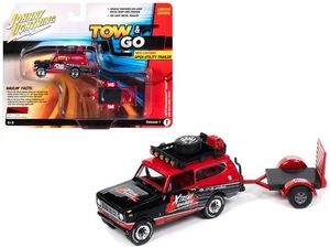 1979 International Scout II Diecast Model Car Red & Black with Utility Traile... - Picture 1 of 5