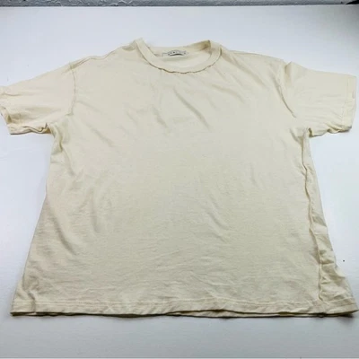 Mnml men shirt size medium short sleeves Classic Cream crew neck 100% cotton - Image 1 of 4