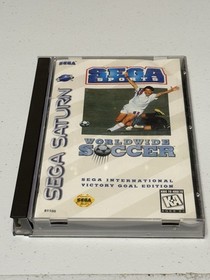 Worldwide Soccer (Sega Saturn, 1995) w/ Reg Card