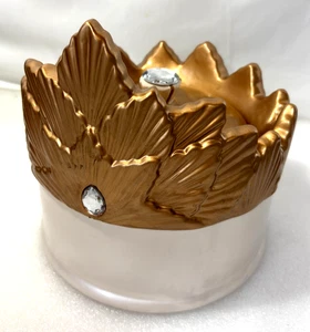 Gold Crown Jeweled Cookie Jar Disney Oz The Great & Powerful Porcelain Large - Picture 1 of 14