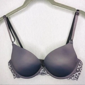 Maidenform One Fab Fit Push Up BH mit Spitze Grau 36B - Bild 1 von 10