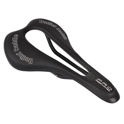 Sillín de bicicleta de cuero de carbono + EVA para carreras asiento de bicicleta de montaña 270 * 143 mm 125 g Foto 1 de 4