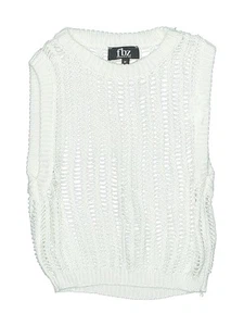 FBZ Girls White Sweater Vest M Youth - Picture 1 of 2