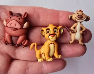 Craft Buttons THE LION KING Disney Simba Timon Pumbaa Safari Sewing Dress It Up - Picture 1 of 2