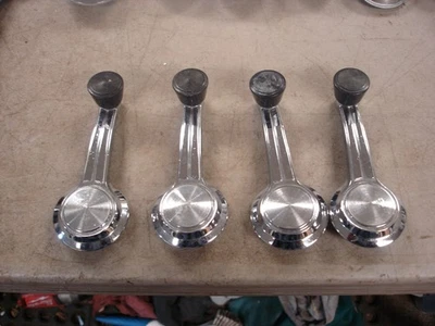 1965 1966 1967 GM Chevrolet Buick Oldsmobile Window Cranks W/Black Knobs GM OEM - Image 1 of 2