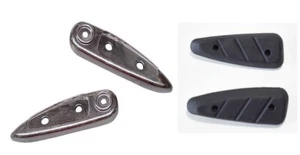 PIAGGIO LIBERTY 50 125 150 200 KIT PEDALINI POGGIAPIEDI PASSEGGERO ORIGINALI - Foto 1 di 3
