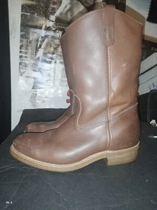 Goodyear Chemgum Distressed Western Work Boot 8 1/2 D 🇺🇸MADE In uSA🇺🇸🔥 - Picture 1 of 13