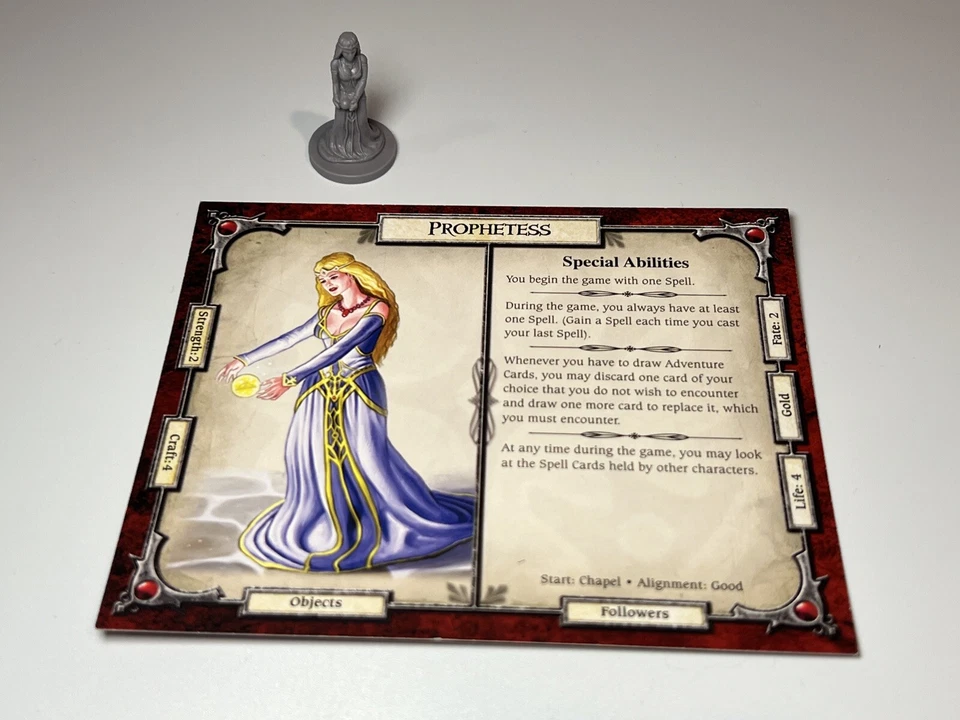 Talisman Prophetess Character Miniature  - Revised 4th Edition Game Piece + Card - Image 1 of 1