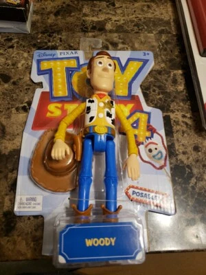 RARE HTF Disney Pixar Toy Story 4 WOODY 9" Posable Action Figure Mattel 2018 - Image 1 of 4