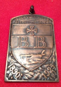 1925 VINTAGE BELGIAN PRIZE PLAQUE MEDAL LEUVEN AGRICULTURE FARM PLOUGHING - Picture 1 of 12