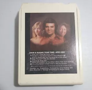 Dave & Sugar - Tear Time - 8 Track Tape - Imagen 1 de 2