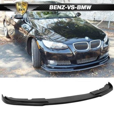 Fits 2007-2011 BMW E92 E93 3 Series Coupe Pre LCI H Style Front Bumper Lip - PU - Image 1 of 4