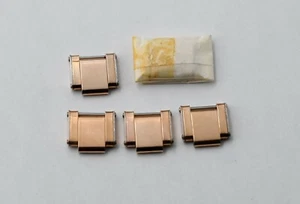 Genuine Rolex Rose Gold Plated Link 12mm Riveted Part Brand New Unused - Picture 1 of 3