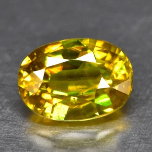 2.23Ct Oval_Marvelous Lustrous Unheated Multi Color Titanite Sphene - Picture 1 of 1