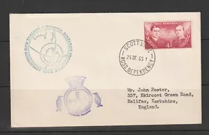 Ross dependency 1965 Cover to UK, SCOTT BASE cds, Antartic research programme - Picture 1 of 1