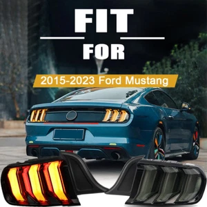 Luces traseras LED de humo para Ford Mustang 2015-2021 con señal de giro secuencial y 5 modos - Imagen 1 de 19