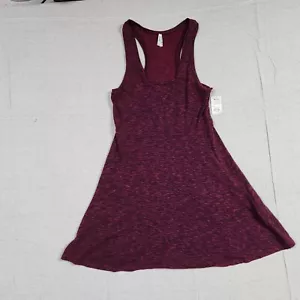 NEW Mudd Jeans Dress Junior Womens XL Red Merlot Racerback Light Knit Midi - Picture 1 of 13