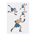 4 x 'Boxing Stance' Temporary Tattoos (TO00042891)