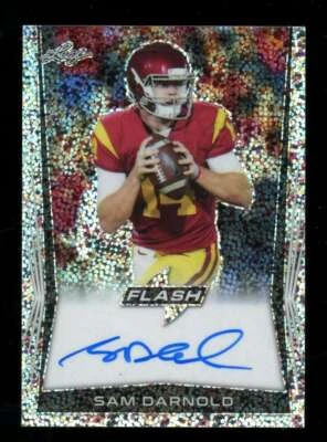 2018 Leaf Flash Sam Darnold Rookie Autograph Auto USC Trojans Vikings ES8871 - Image 1 of 2