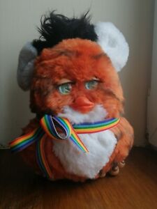 furby 2005 Custom Ooak Tiger Rainbow Plush Toy