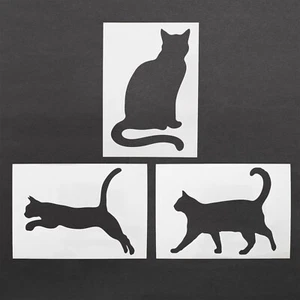 Cat Stencil Cats Kittens Mylar Sheet Painting Wall Art Craft Airbrush 190 Micron - Picture 1 of 4