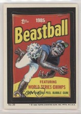 1985 Topps Wacky Packages Beastball Bubble Gum Cards #39 0s4