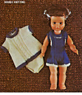 ? Vintage Knitting Pattern 1970s Dolls Clothes 14" Knit an  Gift  A28