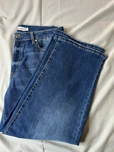 Neu mit Etikett Rebecca Minkoff hohe Taille Stretch weites Bein Jeans indigo UVP 198 $ Größe 10P - Bild 1 von 13