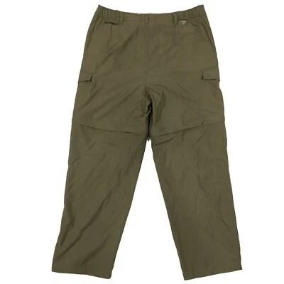 Columbia Woman's Performance Fishing Gear Omni-Shade Convertible Pants M Khaki  - Image 1 of 4