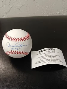 Rollie Fingers Signed Autograph MLB JSA Certified HOF 92 Tri Star Certified - Picture 1 of 3