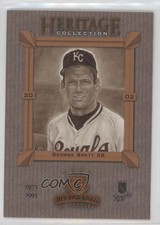 2002 Donruss Diamond Kings Heritage Collection George Brett #HC-13 HOF