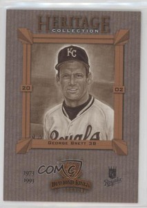 2002 Donruss Diamond Kings Heritage Collection George Brett #HC-13 HOF