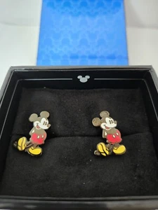 Disney Cufflinks Inc. Classic Mickey Mouse Metal Enamel Cufflinks New in box - Picture 1 of 8