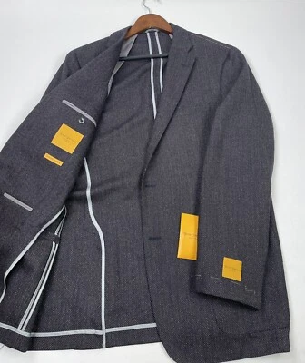 #317 Hickey Freeman T-модель невесомый супер 140 шерсти спортивное пальто размер 44 L  - Изображение 1 из 4