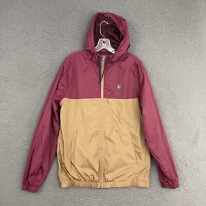 Volcom Jacket Mens Medium Colorblock Multicolor Full Zip Water Resistant Outdoor - Picture 1 of 9
