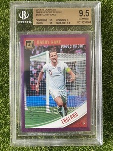 2018 Donruss Press Proof HARRY KANE Purple 1/1 1of1 BGS 9.5 England Tottenham