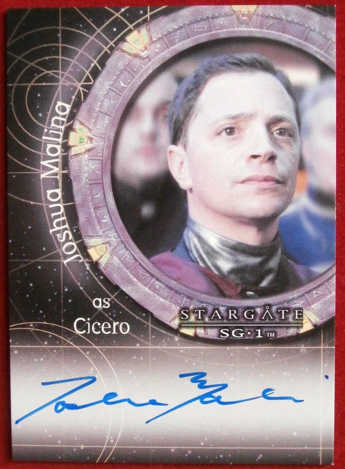STARGATE SG1 - JOSHUA MALINA as Cicero - Personally Signed Autograph Card - Image 1 of 2