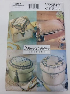 Vogue Craft 7251 Pin Beaded Boxes Sewing Pattern - Picture 1 of 3