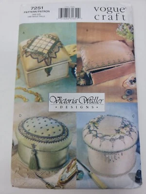 Vogue Craft 7251 Pin Beaded Boxes Sewing Pattern - Image 1 of 3