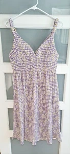 LUSH Floral Fit & Flare Knee Length Summer Dress Size Medium New - Picture 1 of 5