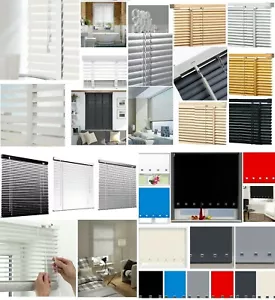 Pvc / Faux Wood / Aluminimum Venetian Window Blind Fabric Roller Blinds Easy Fit - Picture 1 of 10